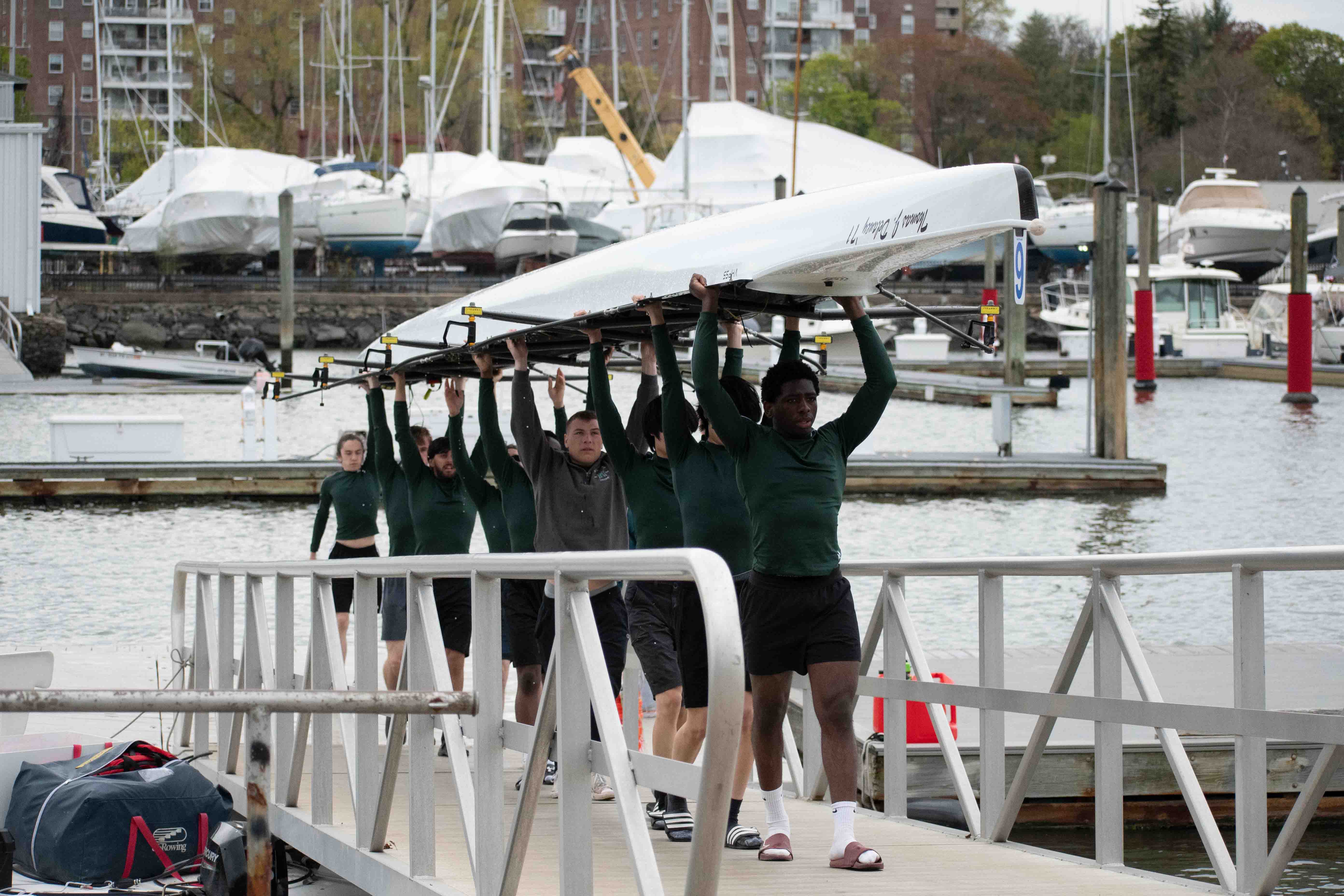 Manhattan rowing, April 2024