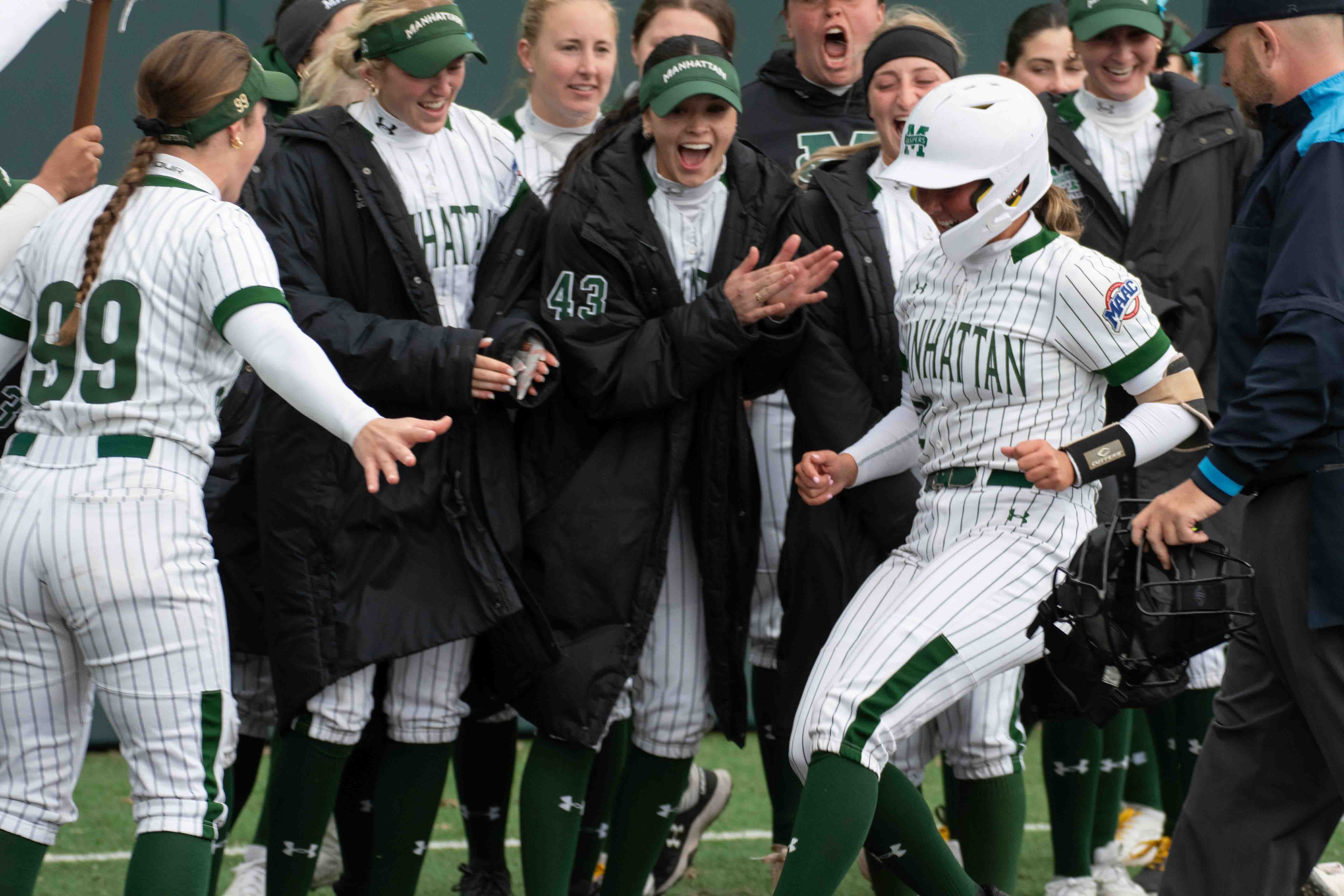 Manhattan catcher Maddy Weir, March 2024