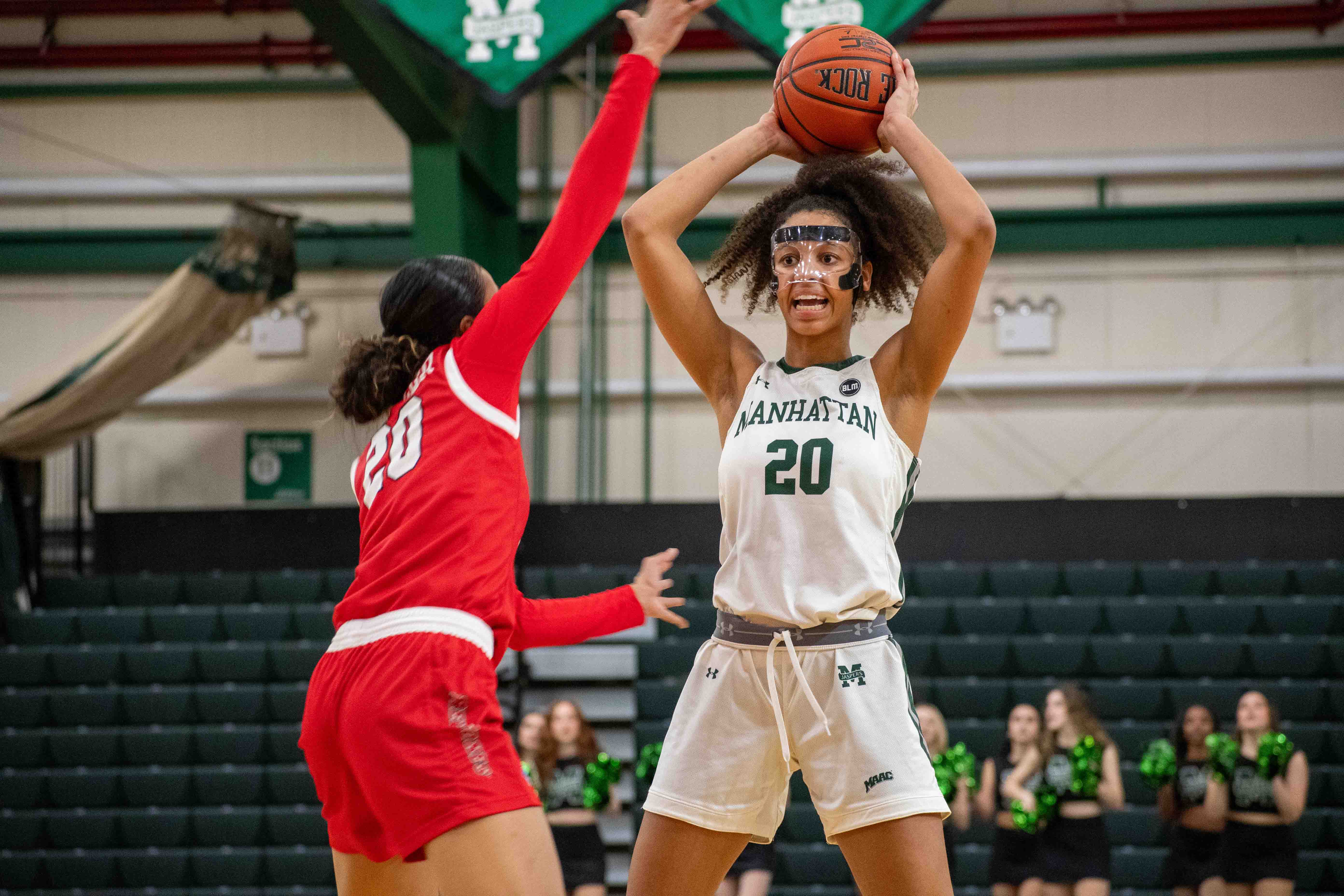 Manhattan forward Jade Blagrove, Feb. 2024